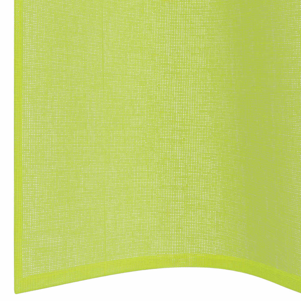 Voilegardiner med grommets 2 stk eplegrønn 140x260 cm