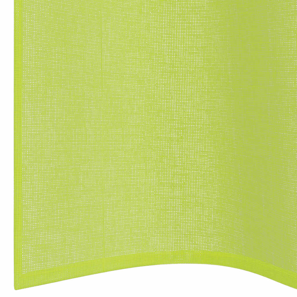 Voilegardiner med grommets 2 stk eplegrønn 140x300 cm