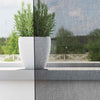 Voilegardiner med grommets 2 stk svart 140x140 cm