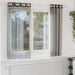 Voilegardiner med grommets 2 stk svart 140x140 cm