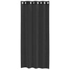 Voilegardiner med grommets 2 stk svart 140x225 cm