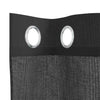 Voilegardiner med grommets 2 stk svart 140x225 cm