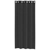 Voilegardiner med grommets 2 stk svart 140x245 cm
