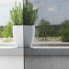 Voilegardiner med grommets 2 stk svart 140x300 cm