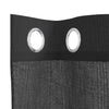 Voilegardiner med grommets 2 stk svart 140x300 cm