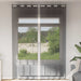 Voilegardiner med grommets 2 stk svart 140x300 cm