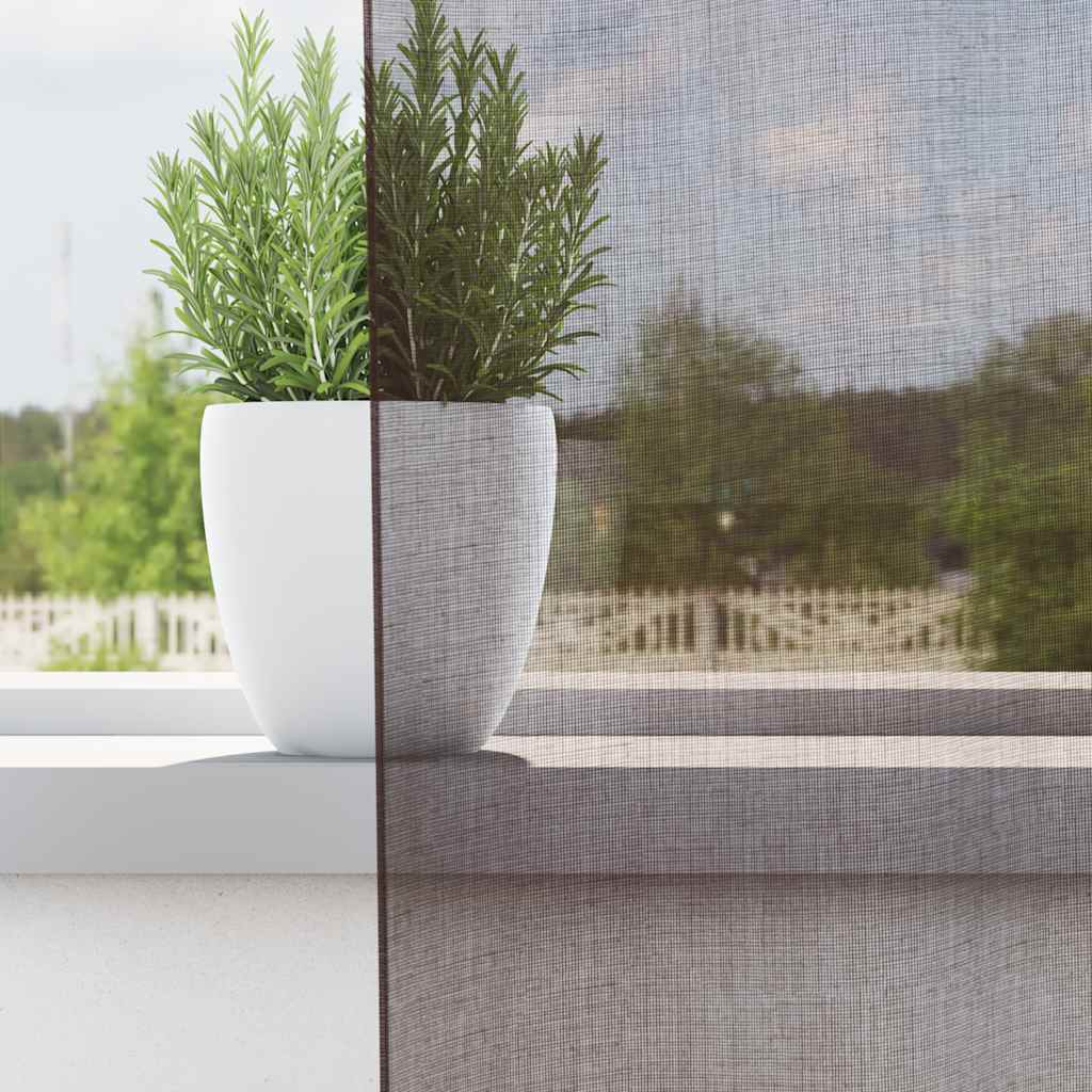 Voilegardiner med grommets 2 stk brun 140x175 cm