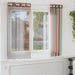 Voilegardiner med grommets 2 stk brun 140x175 cm