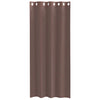 Voilegardiner med grommets 2 stk brun 140x225 cm