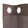 Voilegardiner med grommets 2 stk brun 140x225 cm