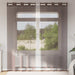 Voilegardiner med grommets 2 stk brun 140x225 cm