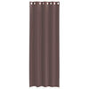 Voilegardiner med grommets 2 stk brun 140x260 cm