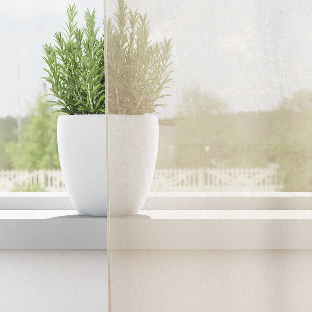 Voilegardiner med grommets 2 stk krem 140x175 cm