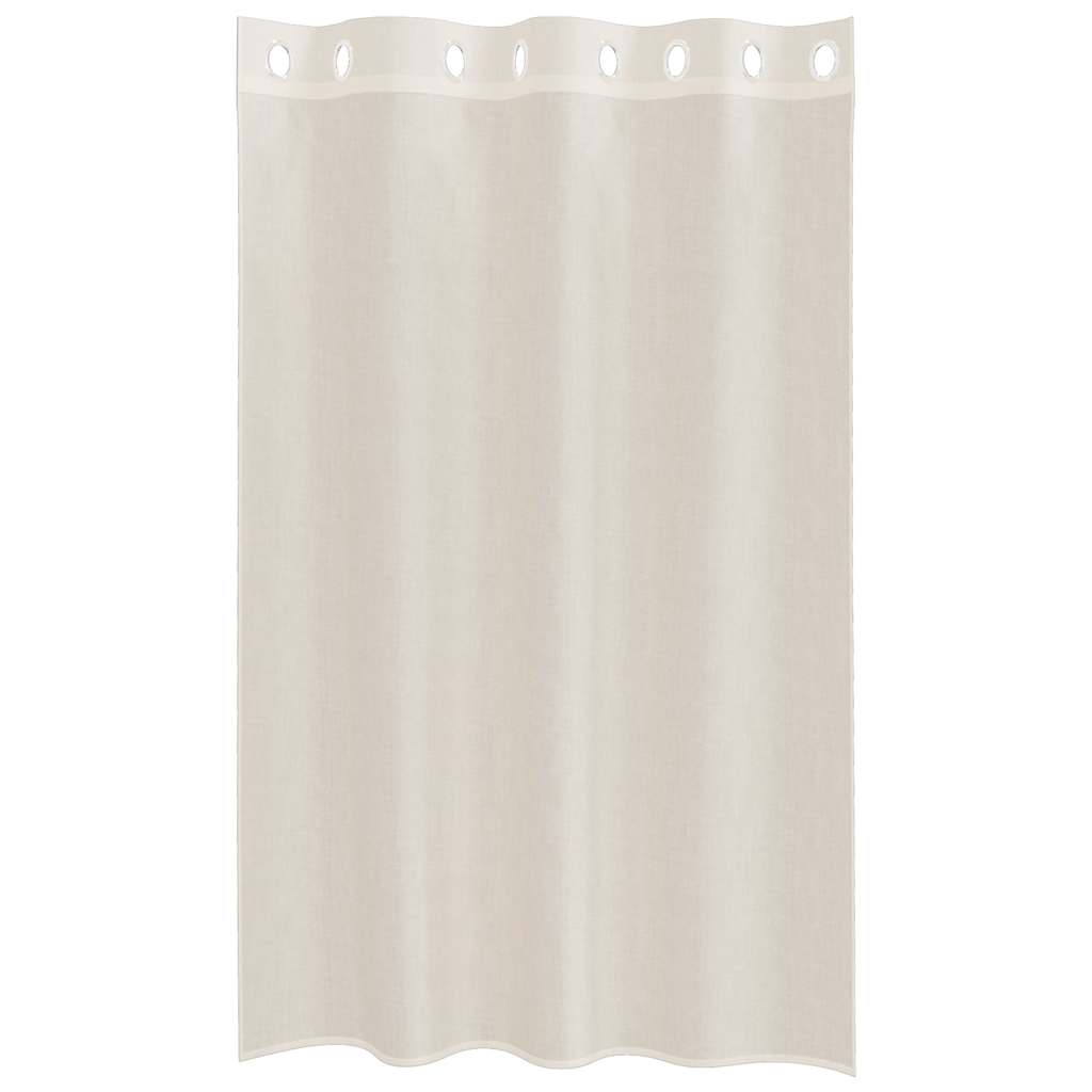 Voilegardiner med grommets 2 stk krem 140x175 cm
