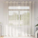 Voilegardiner med grommets 2 stk krem 140x225 cm