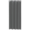 Voilegardiner med grommets 2 stk mørkegrå 140x225 cm