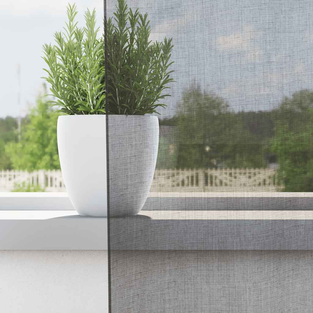 Voilegardiner med grommets 2 stk mørkegrå 140x245 cm