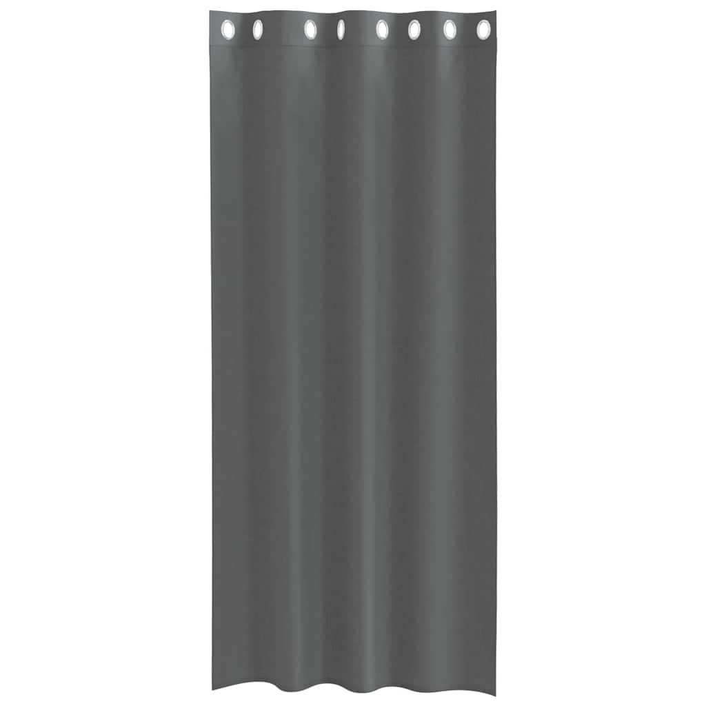 Voilegardiner med grommets 2 stk mørkegrå 140x245 cm