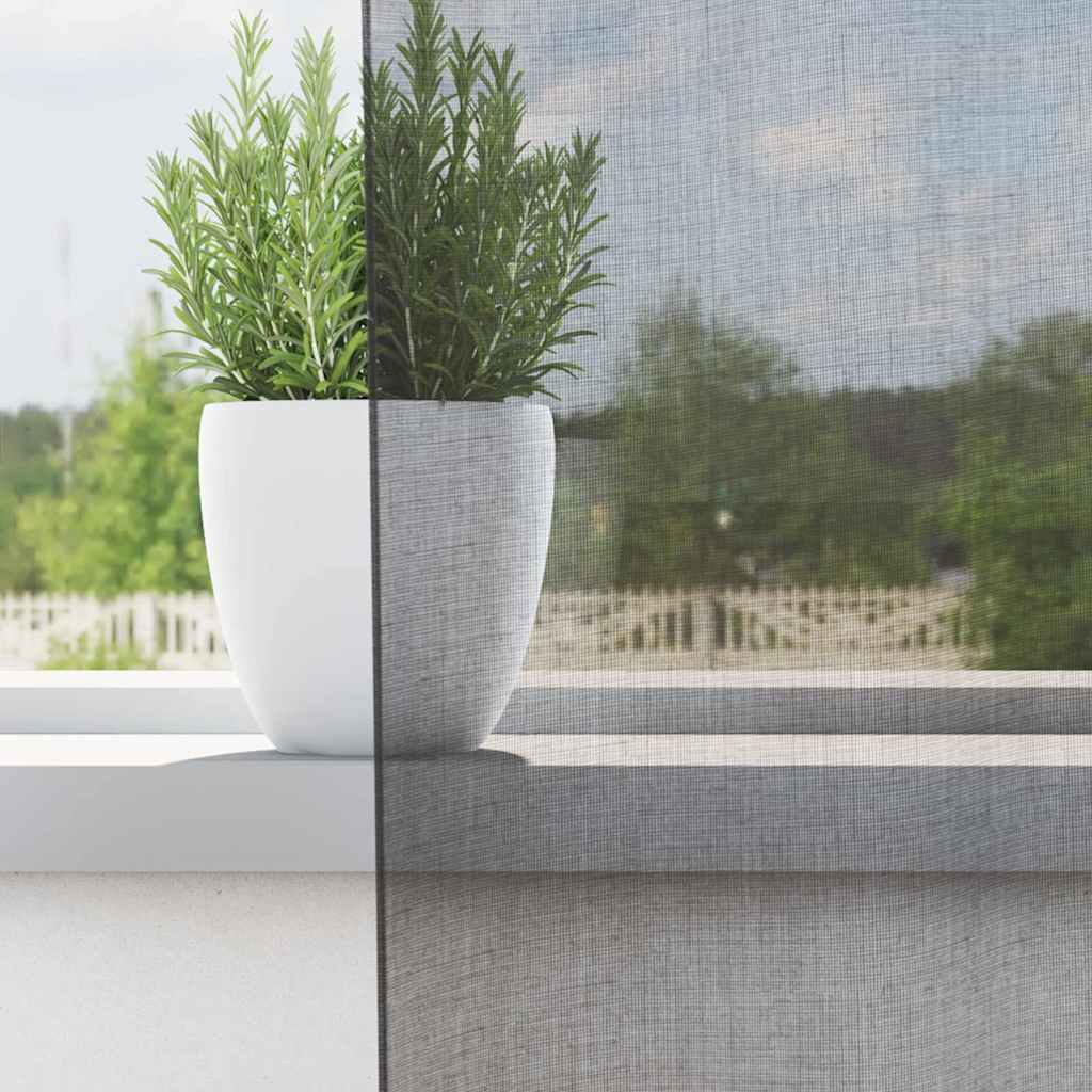 Voilegardiner med grommets 2 stk mørkegrå 140x260 cm
