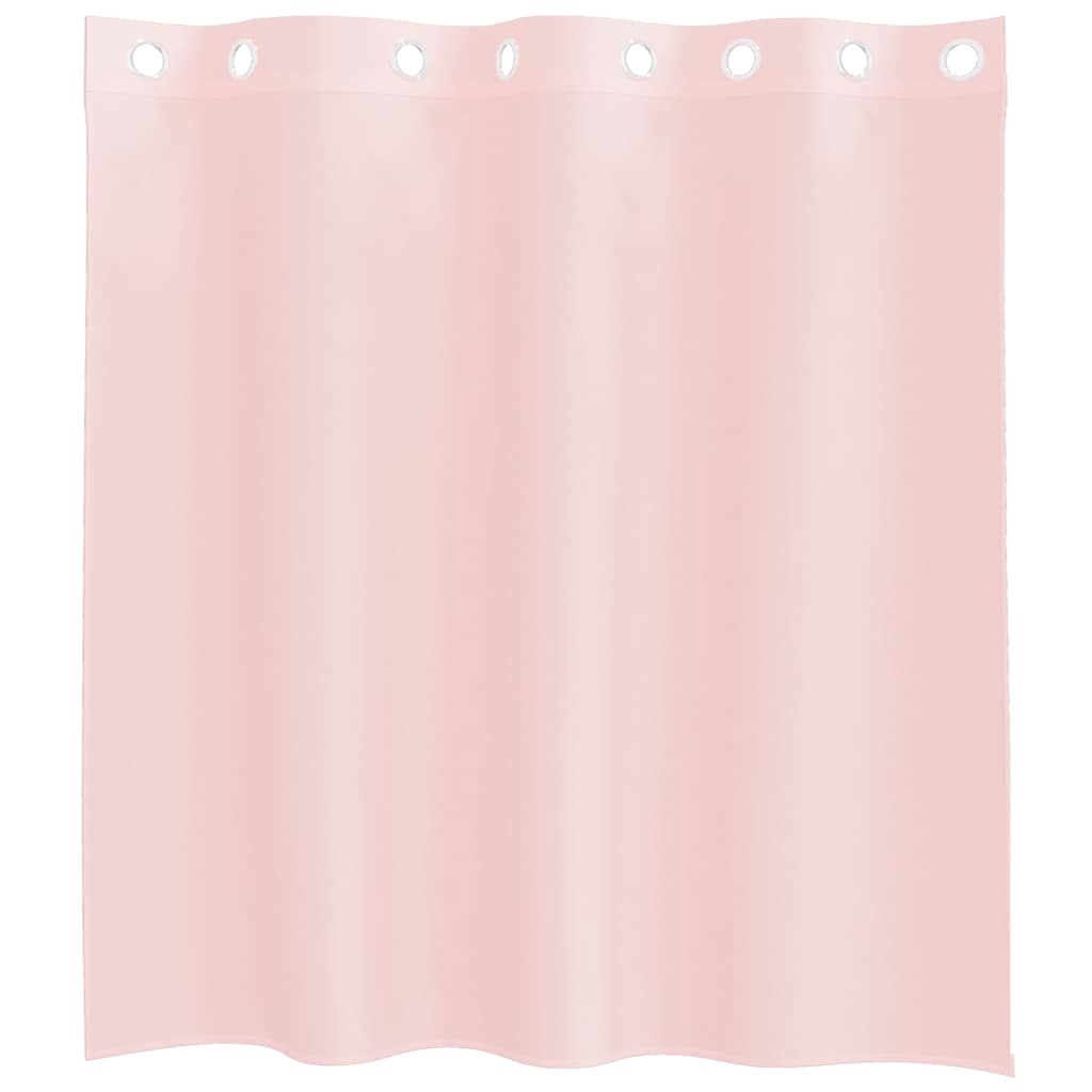 Voilegardiner med grommets 2 stk lyserosa 140x140 cm