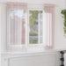 Voilegardiner med grommets 2 stk lyserosa 140x175 cm