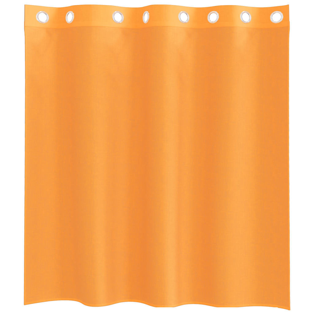 Voilegardiner med grommets 2 stk oransje 140x140 cm