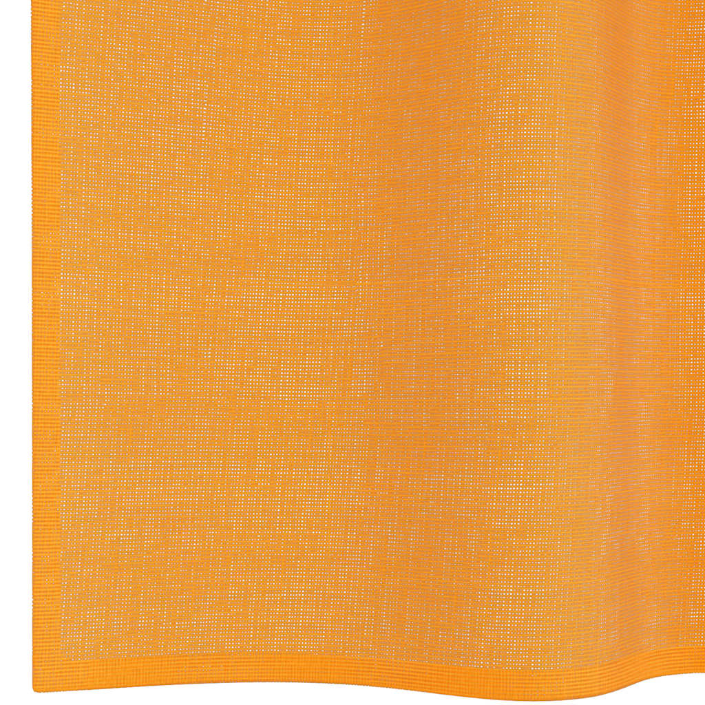 Voilegardiner med grommets 2 stk oransje 140x225 cm