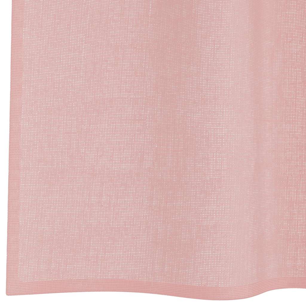 Voilegardiner med grommets 2 stk rosa 140x260 cm