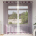 Voilegardiner med grommets 2 stk lilla 140x225 cm