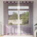 Voilegardiner med grommets 2 stk lilla 140x245 cm