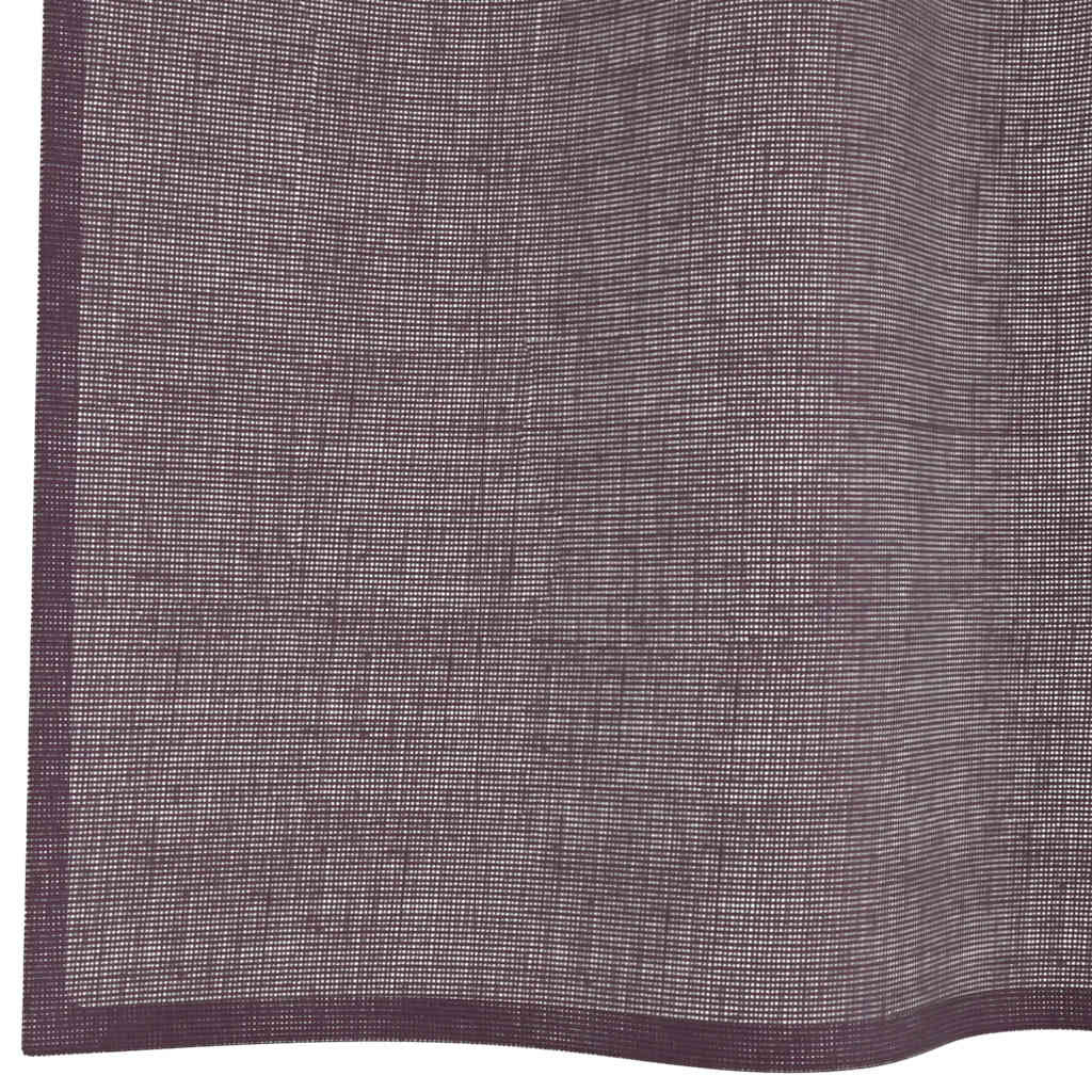 Voilegardiner med grommets 2 stk lilla 140x300 cm