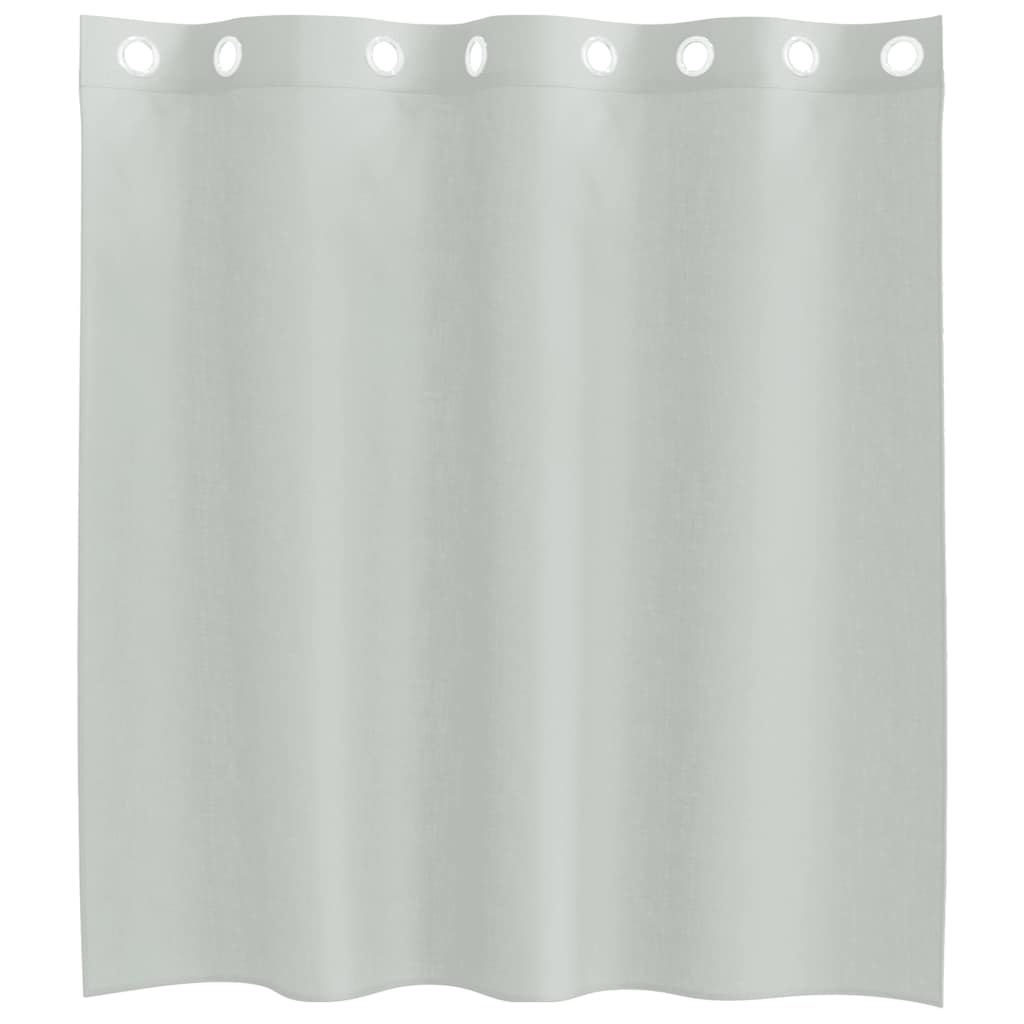 Voilegardiner med grommets 2 stk lysegrå 140x140 cm
