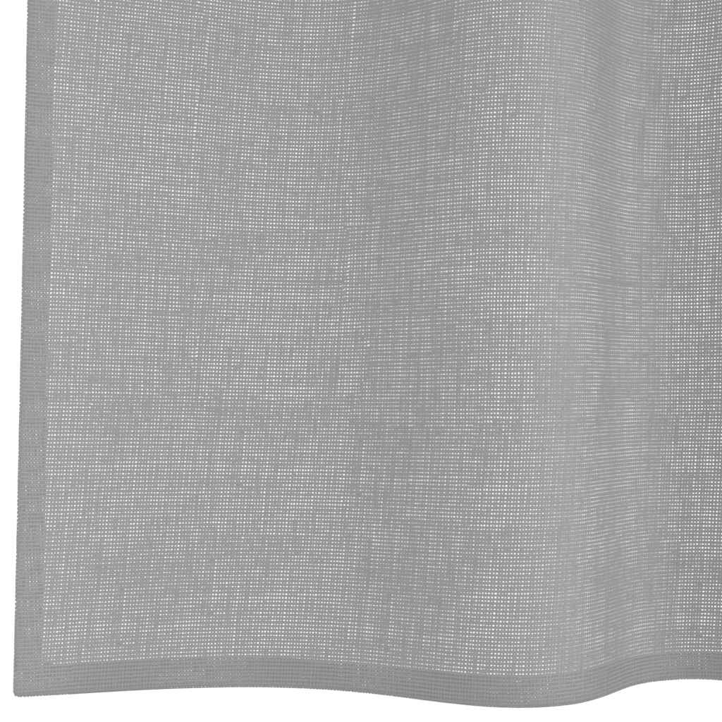 Voilegardiner med grommets 2 stk lysegrå 140x140 cm