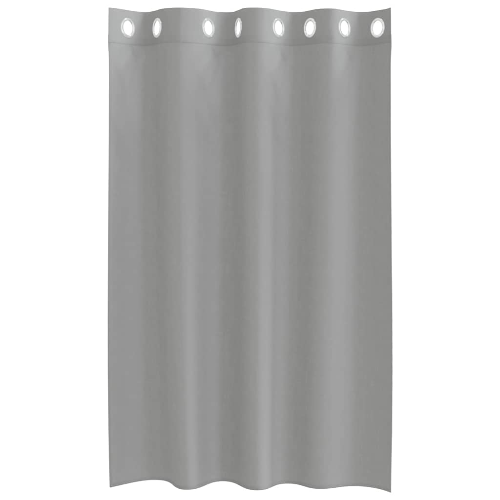 Voilegardiner med grommets 2 stk lysegrå 140x175 cm