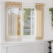 Voilegardiner med grommets 2 stk sand