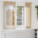 Voilegardiner med grommets 2 stk sand