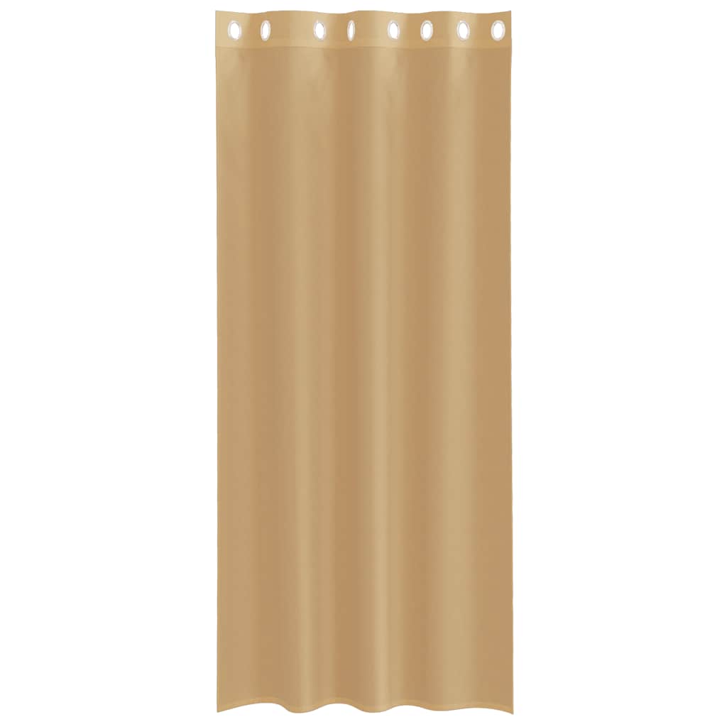 Voilegardiner med grommets 2 stk sand