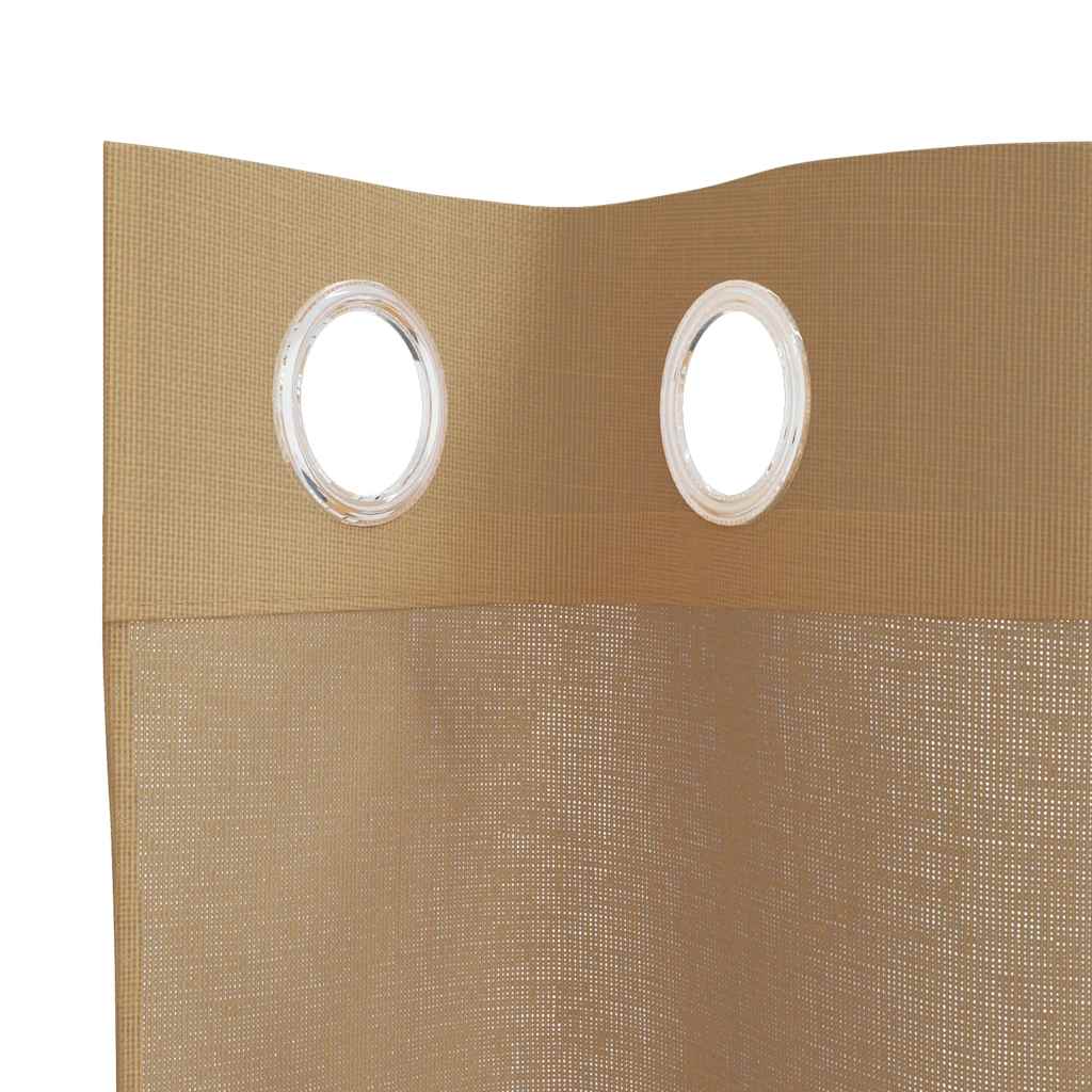 Voilegardiner med grommets 2 stk sand