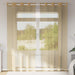 Voilegardiner med grommets 2 stk sand