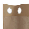 Voilegardiner med grommets 2 stk lysebrune