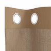 Voilegardiner med grommets 2 stk lysebrune