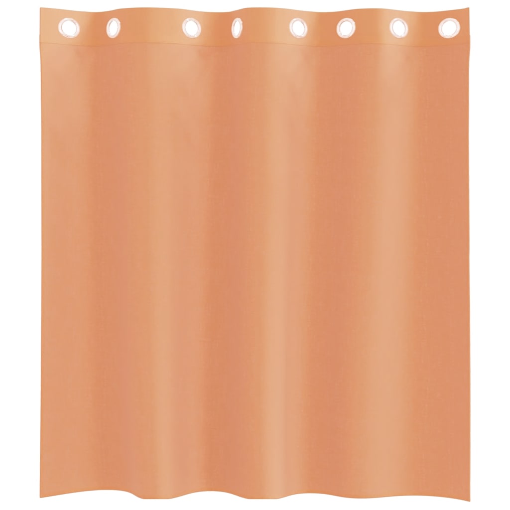 Voilegardiner med grommets 2 stk terrakotta