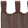 Voile gardiner med stanglommer 2 stk brun