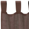 Voile gardiner med stanglommer 2 stk brun