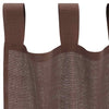 Voile gardiner med stanglommer 2 stk brun