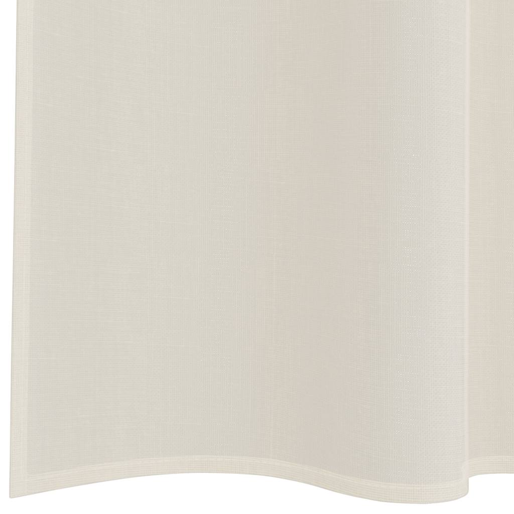 Voile gardiner med stanglommer 2 stk krem