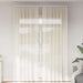 Voile gardiner med stanglommer 2 stk krem