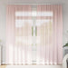 Voile gardiner med stanglommer 2 stk lyserosa