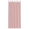 Voile gardiner med stanglommer 2 stk rosa