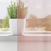 Voile gardiner med stanglommer 2 stk rosa